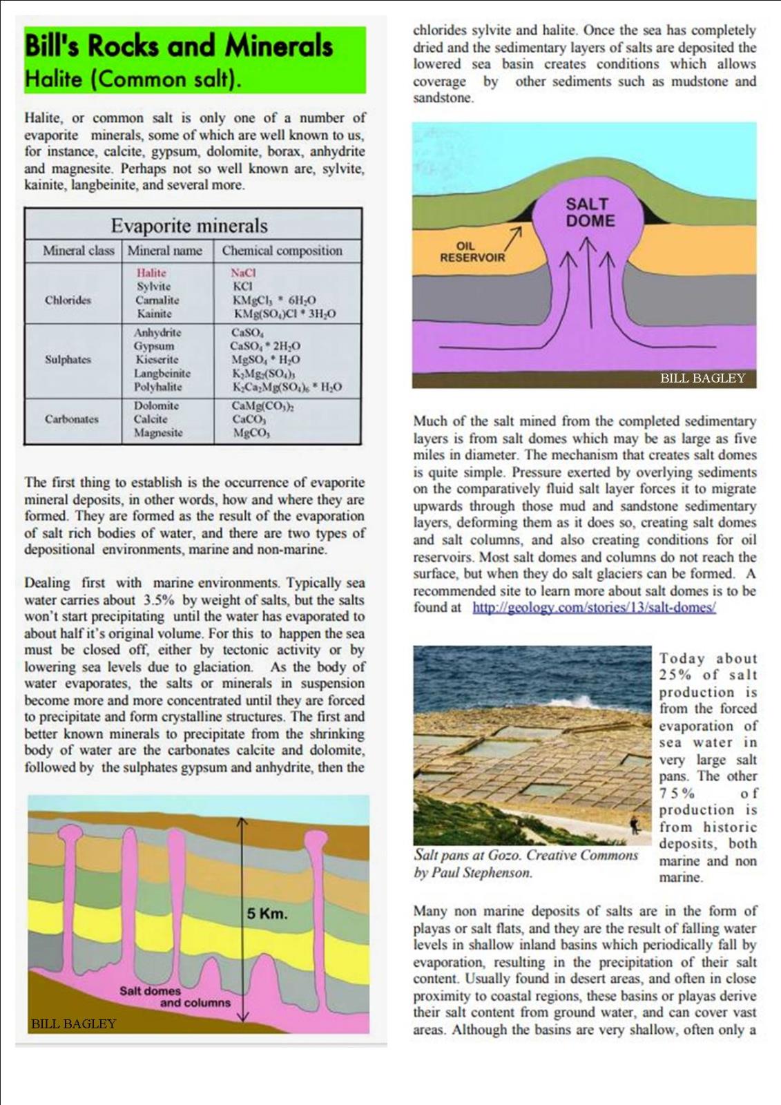 Halite, ( Common  Salt ) Bills Publications